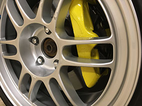 Wrap in reflective yellow brake caliper Audi s4 b5 Stage III Main Media