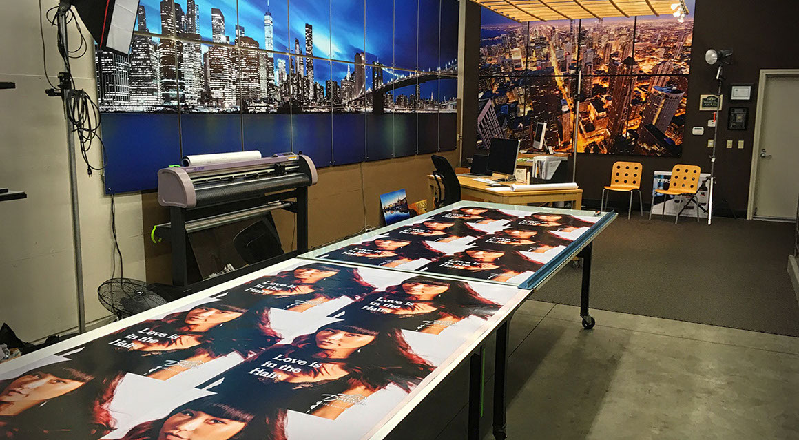 Creative signs and graphics for business